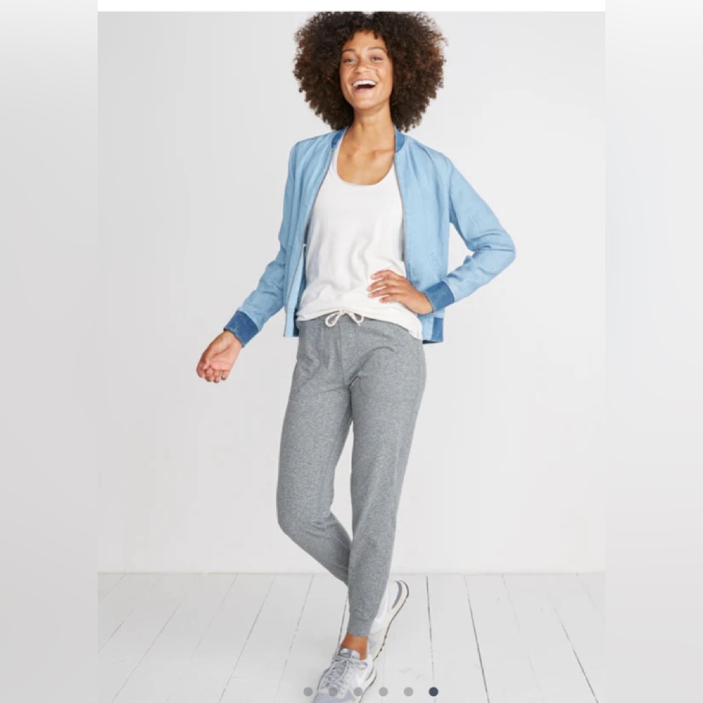 MARINE LAYER Harper Sport marked gray jogger sweatpants